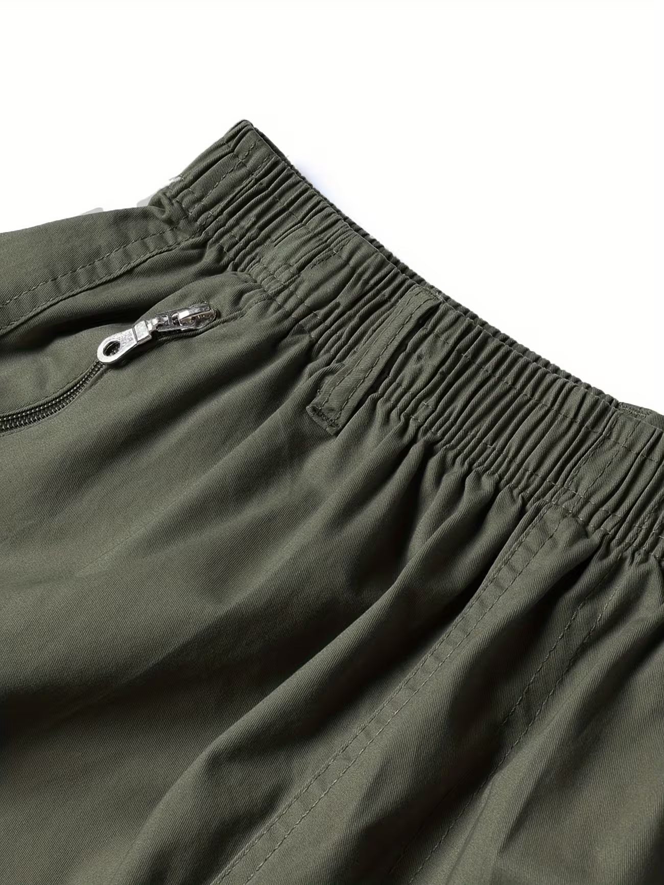Men's Breathable Cargo Shorts With Drawstring Waist Trousers