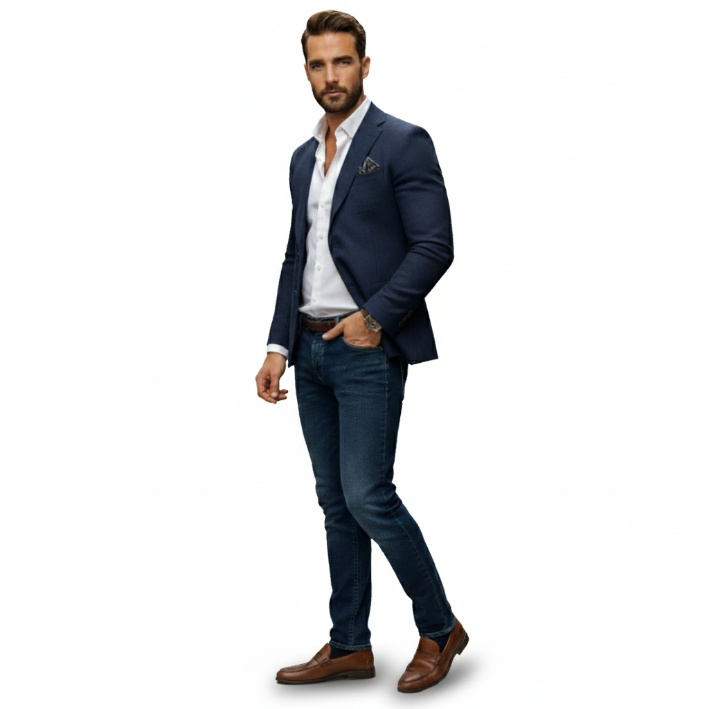 Dorevelle | Men’s Knitted Blazer Cardigan – Timeless Knit Tailoring