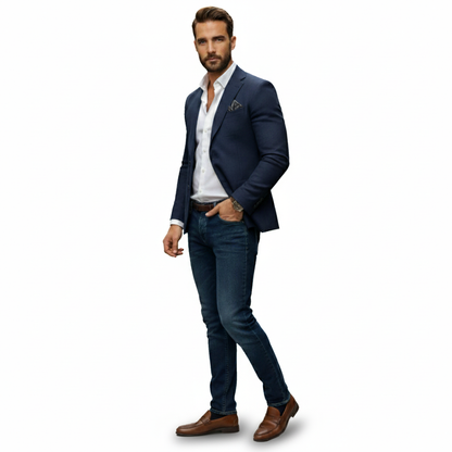 Dorevelle | Men’s Knitted Blazer Cardigan – Timeless Knit Tailoring