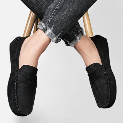 Dorevelle | Men's Leather Slip-On Loafers