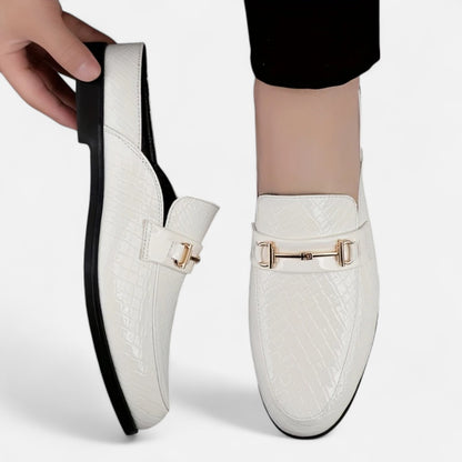 Dorevelle | Men’s Dress Loafers – Buckled Round Toe Classic