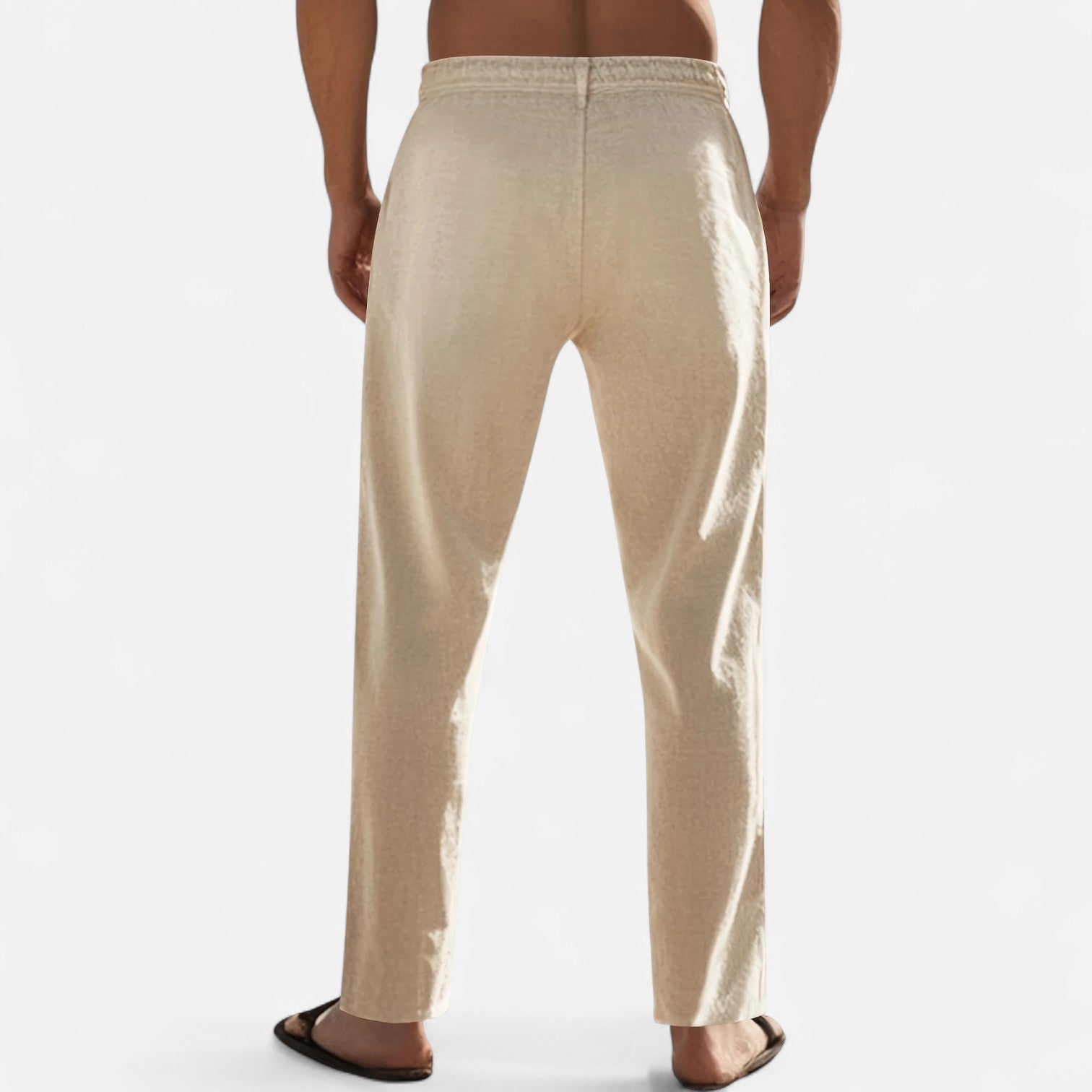Men’s Lightweight Linen Trousers with Relaxed Heritage Fit