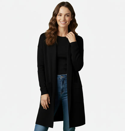 Dorevelle | Women’s Long Knit Cardigan – Effortless Layered Elegance