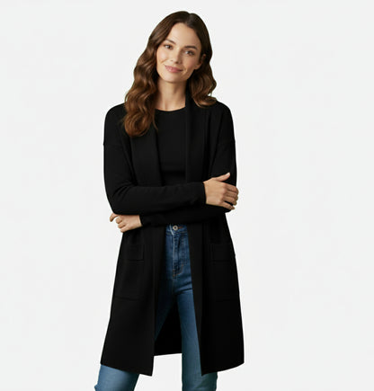 Dorevelle | Women’s Long Knit Cardigan – Effortless Layered Elegance