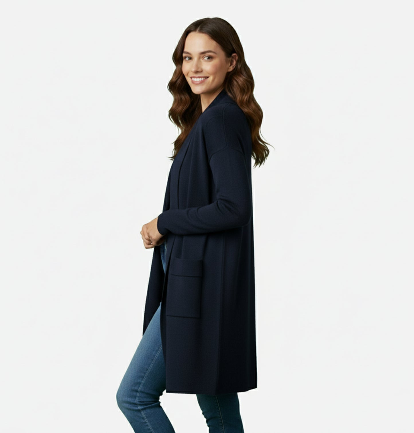 Dorevelle | Women’s Long Knit Cardigan – Effortless Layered Elegance