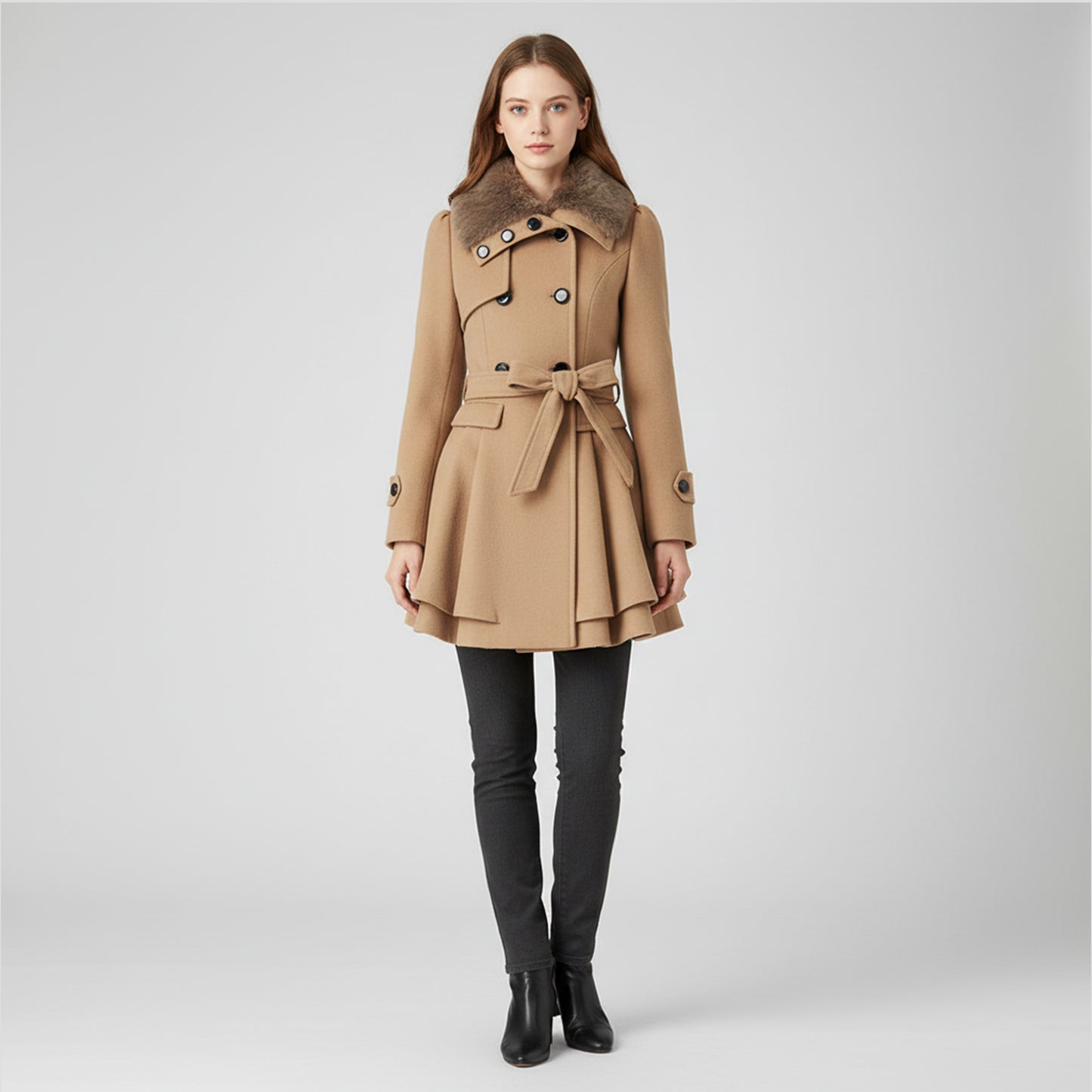 Dorevelle | Women’s Classic Coat – Refined Feminine Contour