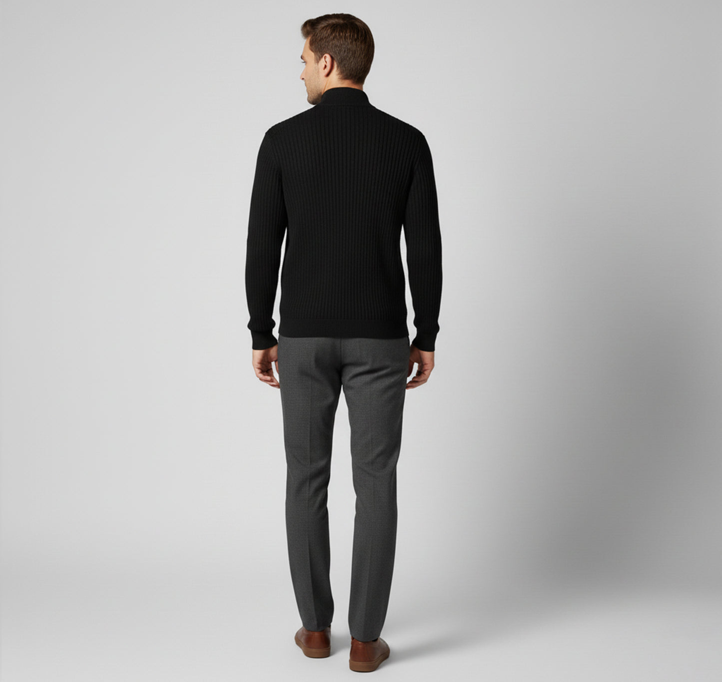 Dorevelle | Men’s Turtleneck Knit Sweater – Classic Refined Warmth
