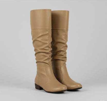 Dorevelle | Women’s Slouchy Knee-High Boots – Effortless Luxe Comfort