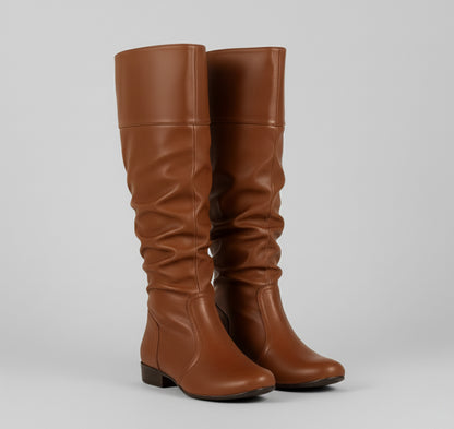 Dorevelle | Women’s Slouchy Knee-High Boots – Effortless Luxe Comfort