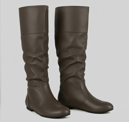 Dorevelle | Women’s Slouchy Knee-High Boots – Effortless Luxe Comfort