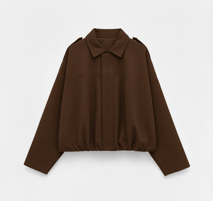 Dorevelle | Women’s Suede Notched Jacket – Modern Vintage Flair