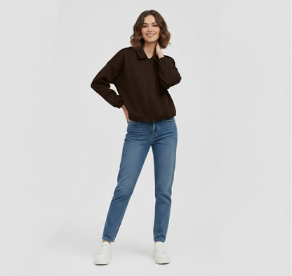 Dorevelle | Women’s Suede Notched Jacket – Modern Vintage Flair