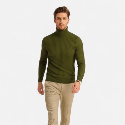 Dorevelle | Men’s Wool Turtleneck – High Neck Winter Elegance
