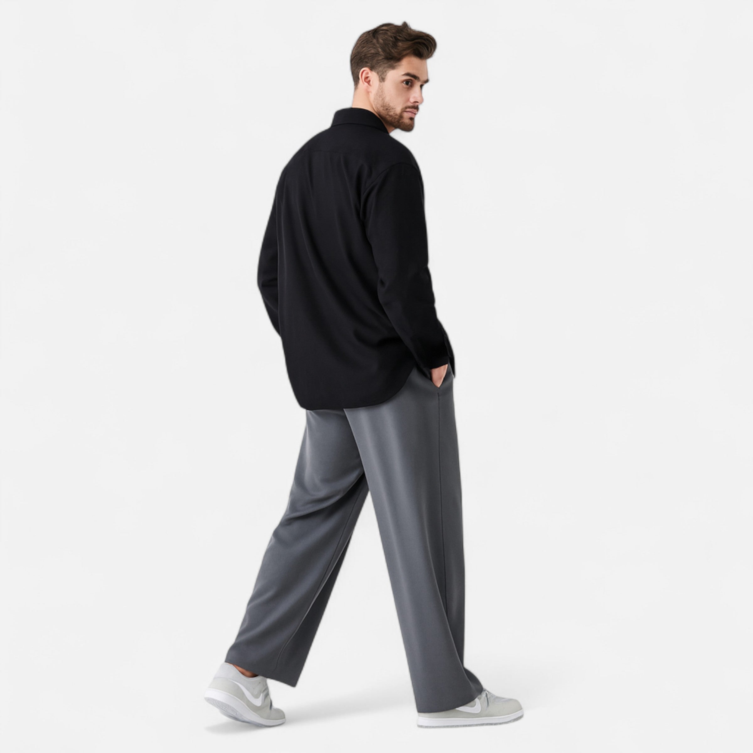 Men’s Lightweight Autumn Straight Leg Trousers