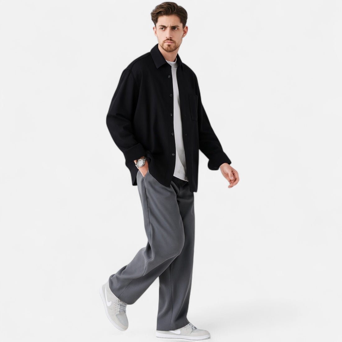Men’s Lightweight Autumn Straight Leg Trousers