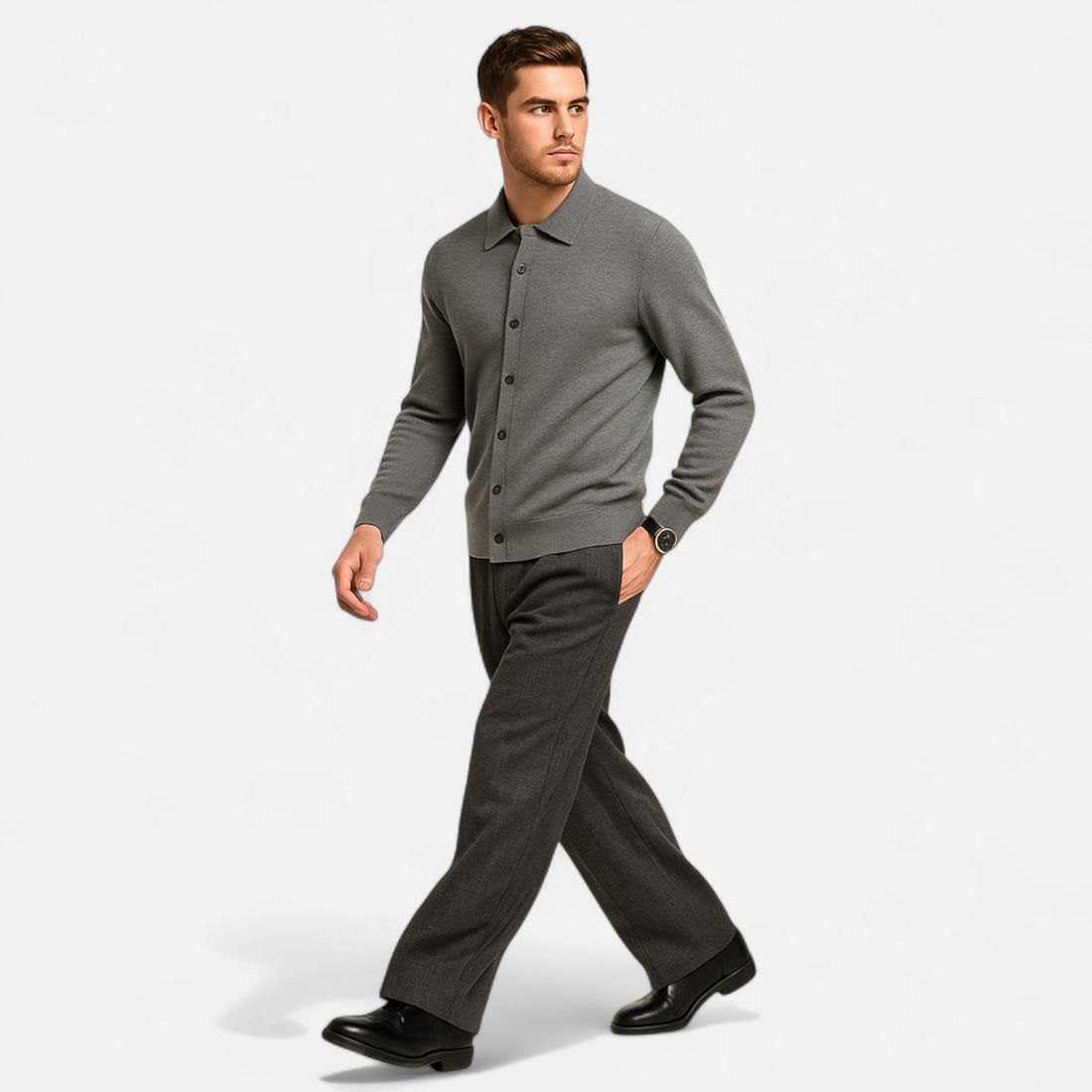 Men’s Classic Draped Trousers in Timeless Heritage Style