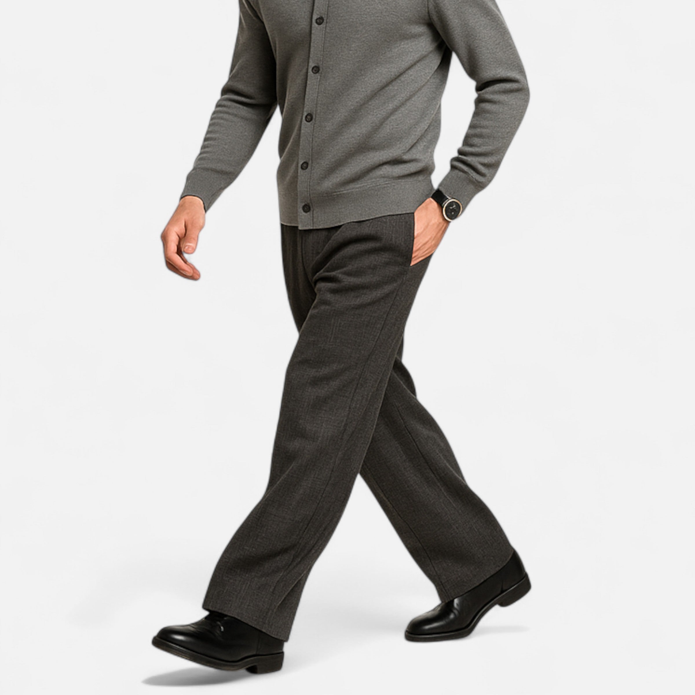 Men’s Classic Draped Trousers in Timeless Heritage Style