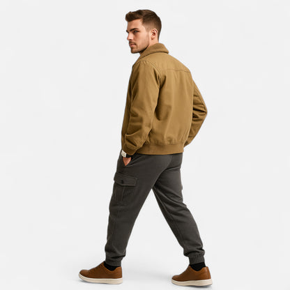 Dorevelle | Men’s Casual Jacket – Refined Cotton & Lambswool Blend