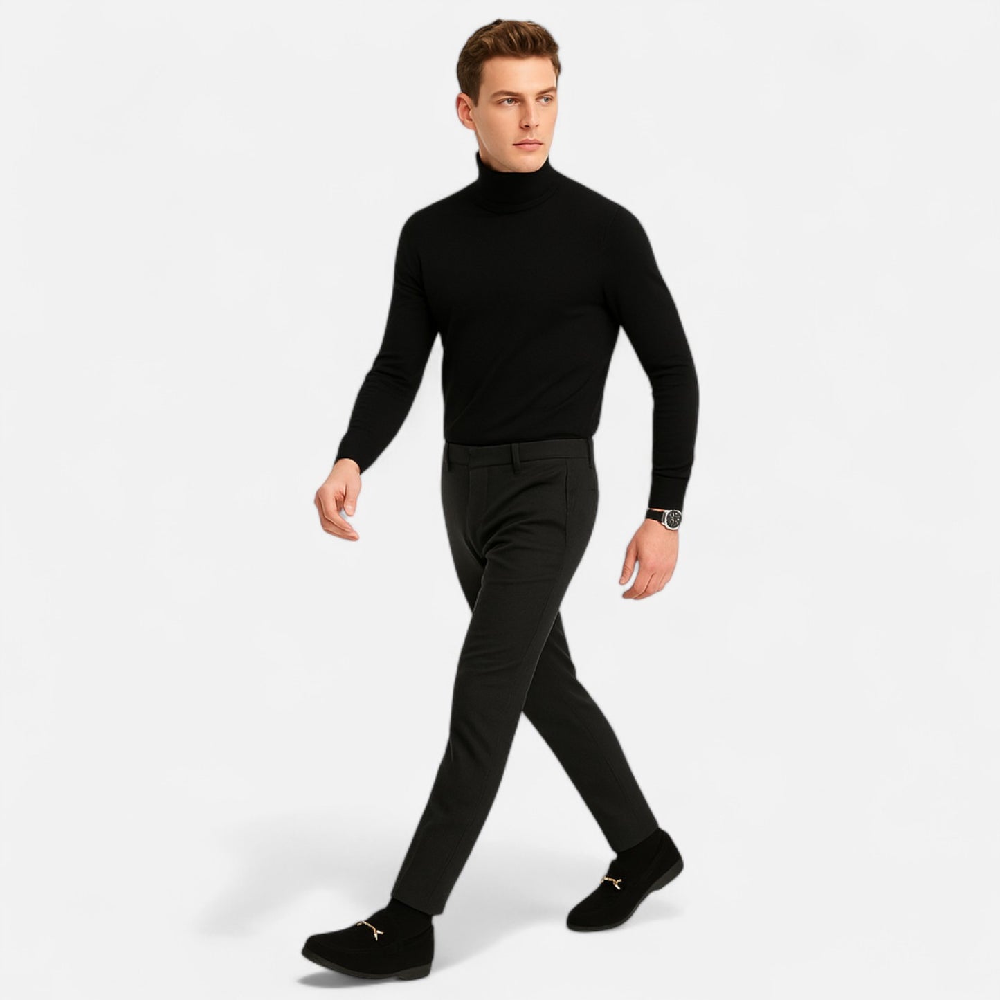 Dorevelle | Men's Slip-On Buckle Loafers
