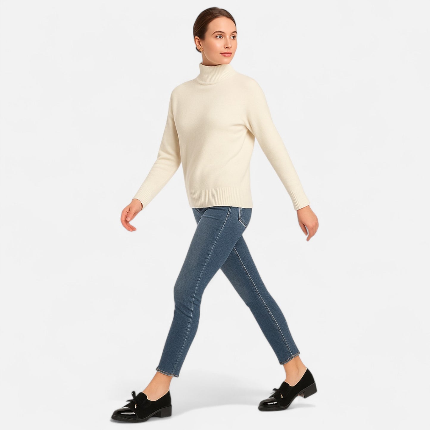 Dorevelle | Women’s Retro Bow‑knot Chunky‑Heel Loafers