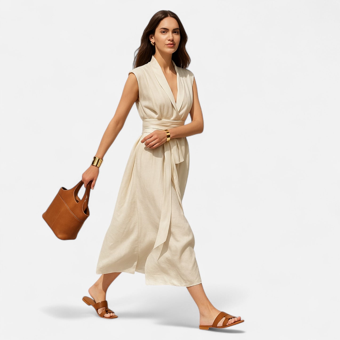 Dorevelle | Women’s Sleeveless Dress – Heritage Linen Style