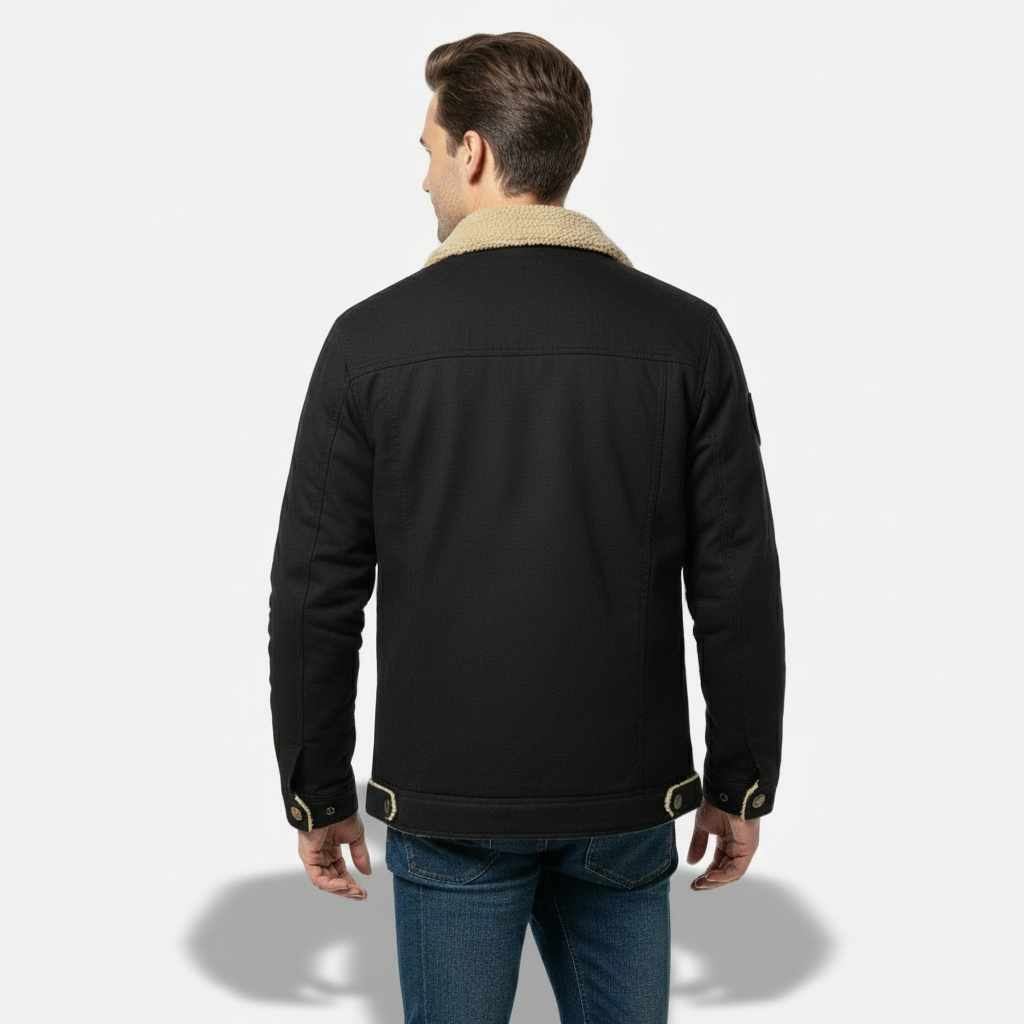 Dorevelle | Men’s Fleece-Lined Sherpa Collar Jacket