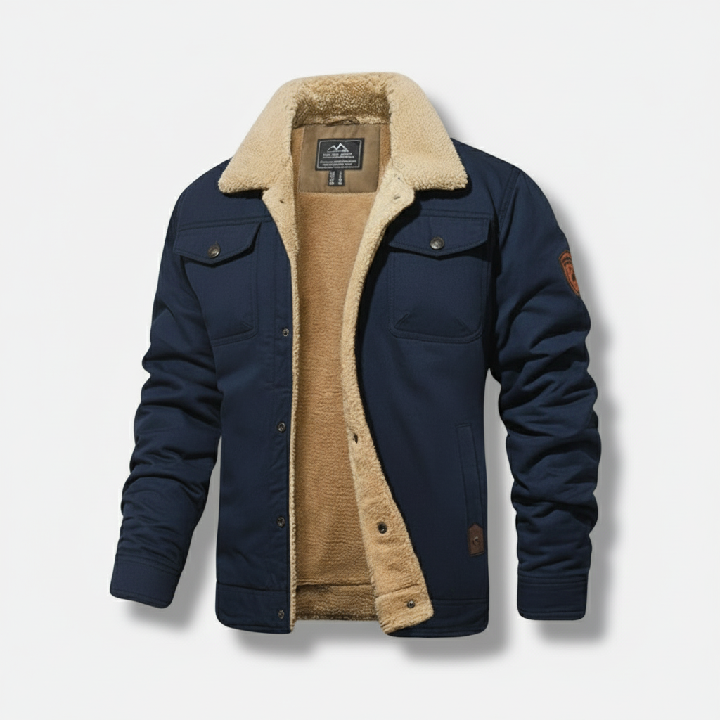 Dorevelle | Men’s Fleece-Lined Sherpa Collar Jacket
