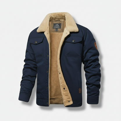 Dorevelle | Men’s Fleece-Lined Sherpa Collar Jacket