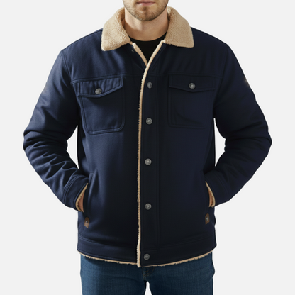 Dorevelle | Men’s Fleece-Lined Sherpa Collar Jacket