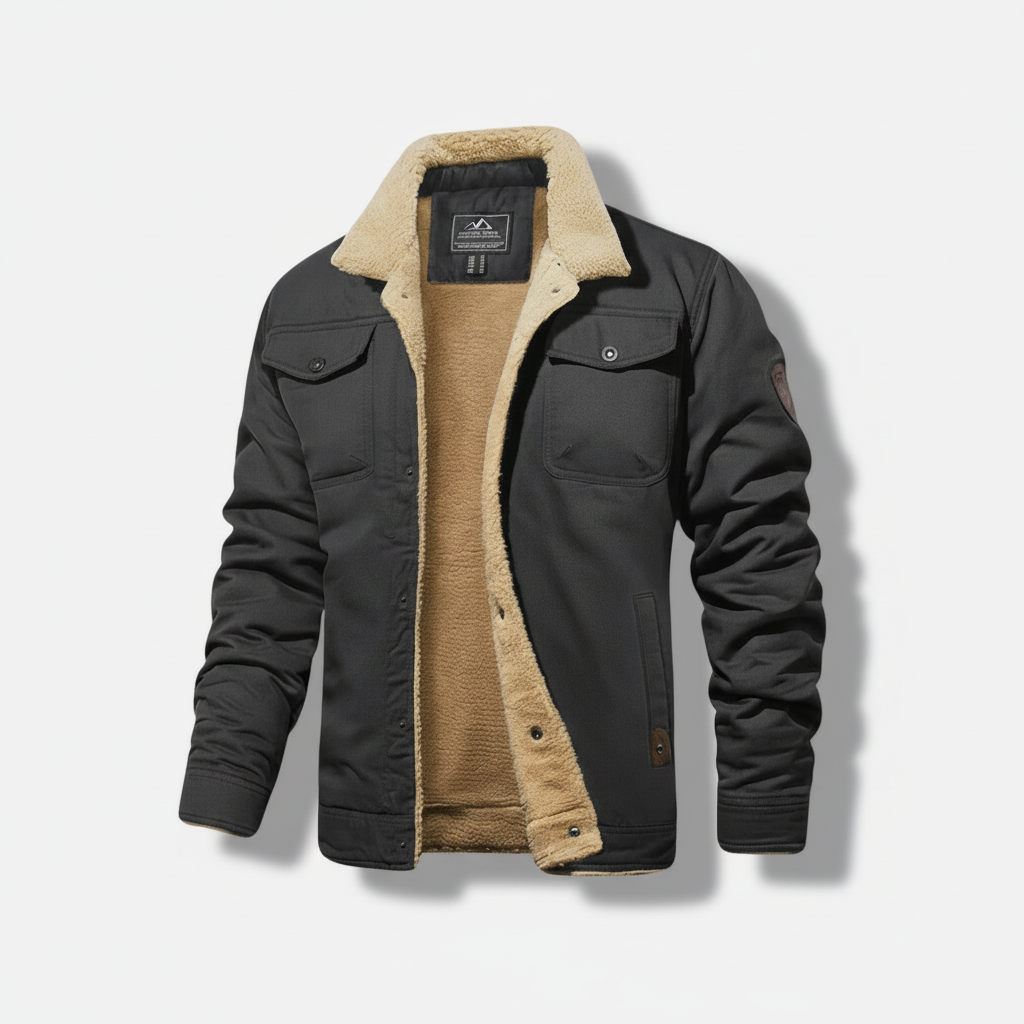 Dorevelle | Men’s Fleece-Lined Sherpa Collar Jacket