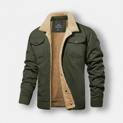 Dorevelle | Men’s Fleece-Lined Sherpa Collar Jacket