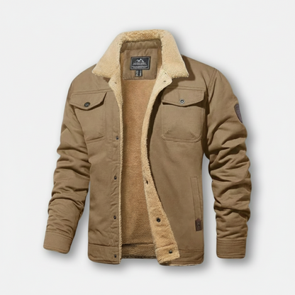 Dorevelle | Men’s Fleece-Lined Sherpa Collar Jacket