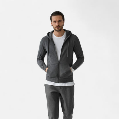 Dorevelle | Men’s Hooded Jacket – Slim Autumn Elegance