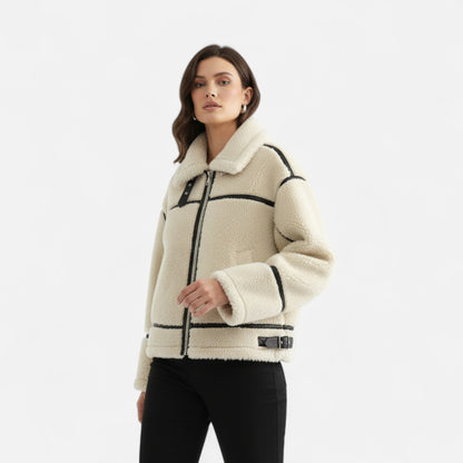 Dorevelle | Women’s Fur-Effect Jacket – Autumn Winter Elegance