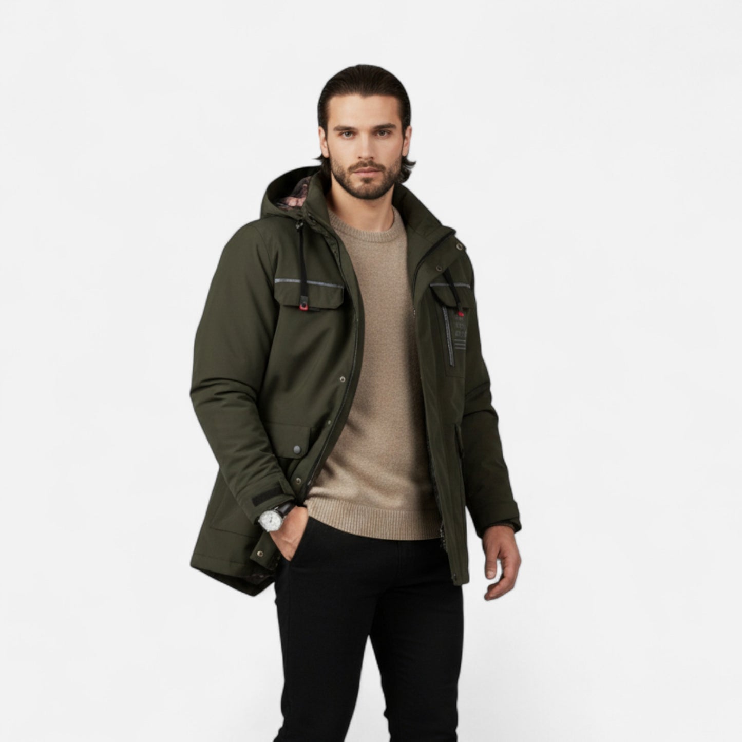 Dorevelle | Men’s Hooded Windbreaker – Lightweight Outdoor Jacket