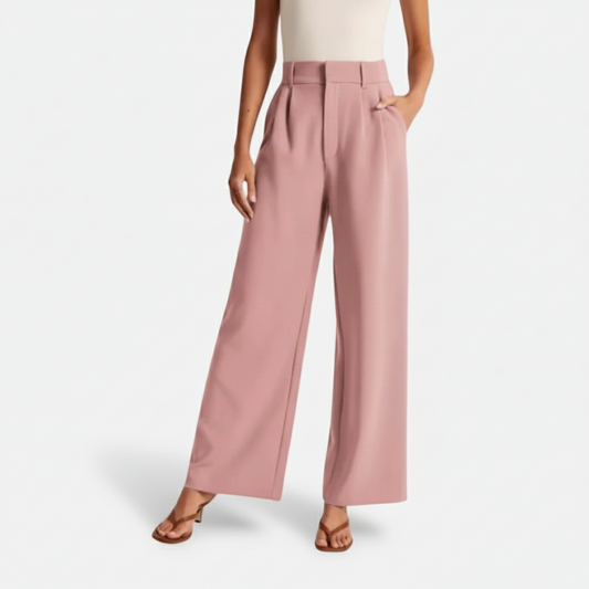 Dorevelle | Women’s High Waist Wide-Leg Trousers – Elegant Tailored Comfort