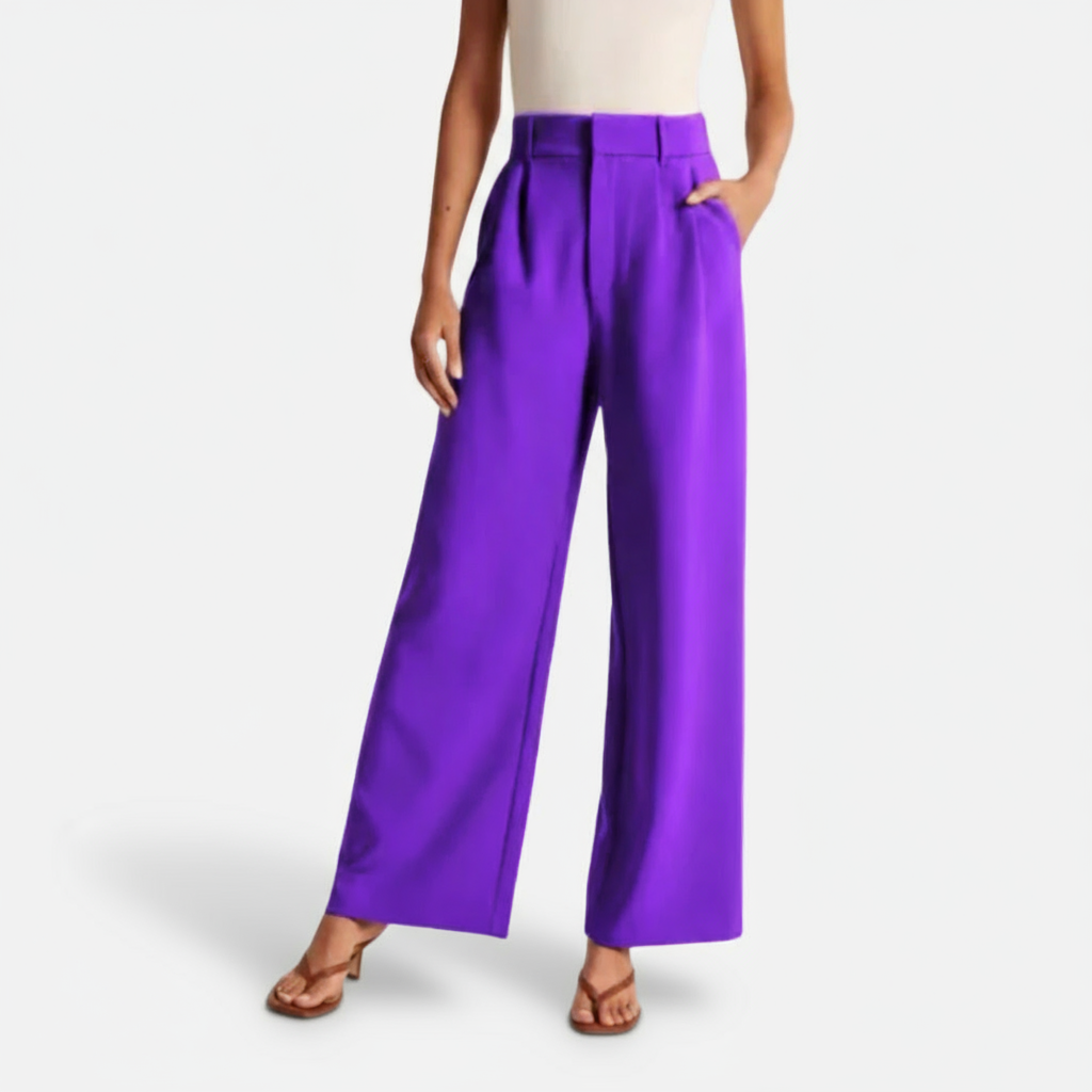 Dorevelle | Women’s High Waist Wide-Leg Trousers – Elegant Tailored Comfort