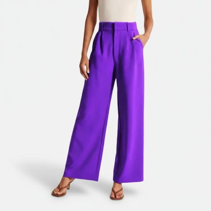 Dorevelle | Women’s High Waist Wide-Leg Trousers – Elegant Tailored Comfort