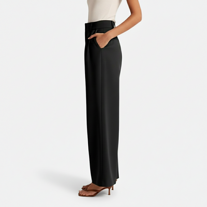 Dorevelle | Women’s High Waist Wide-Leg Trousers – Elegant Tailored Comfort