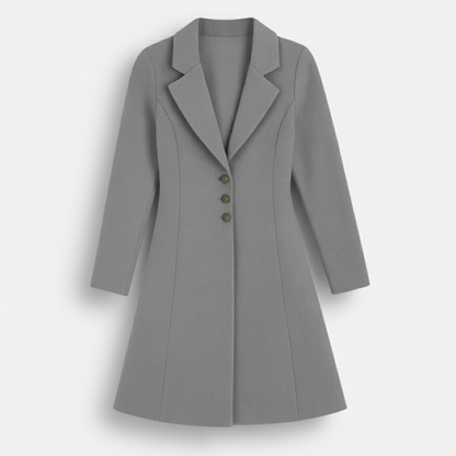 Dorevelle | Women’s Tailored Wool Blend Coat – Classic Single Breasted