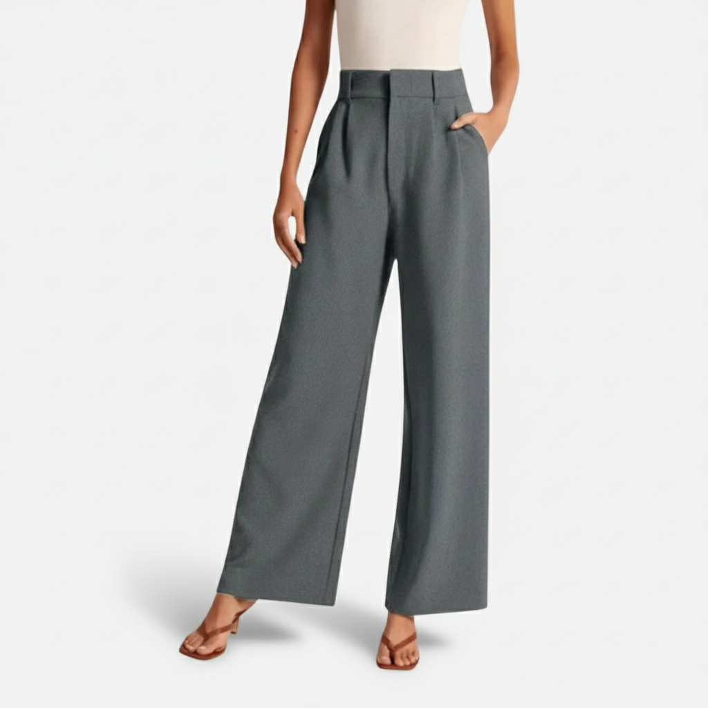 Dorevelle | Women’s High Waist Wide-Leg Trousers – Elegant Tailored Comfort