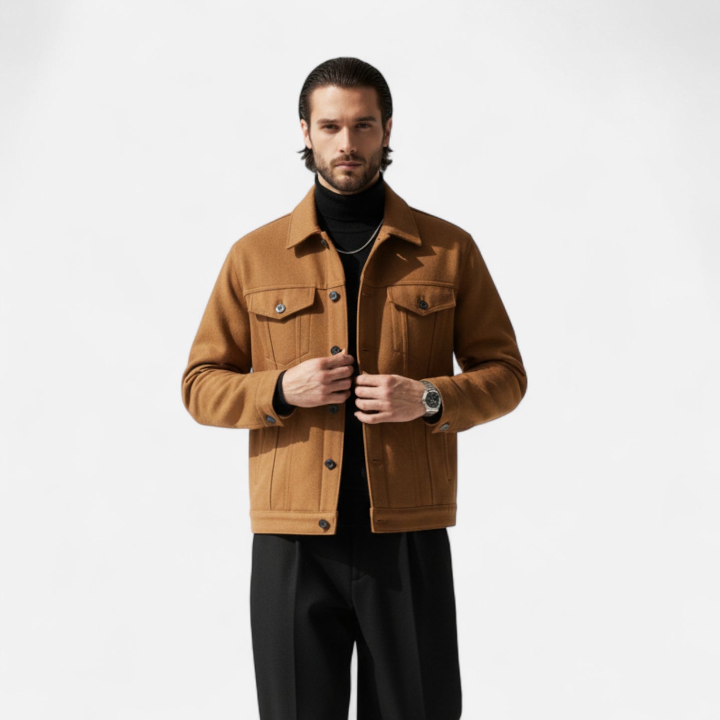 Dorevelle | Men’s Casual Lapel Jacket – Spring Autumn Elegance