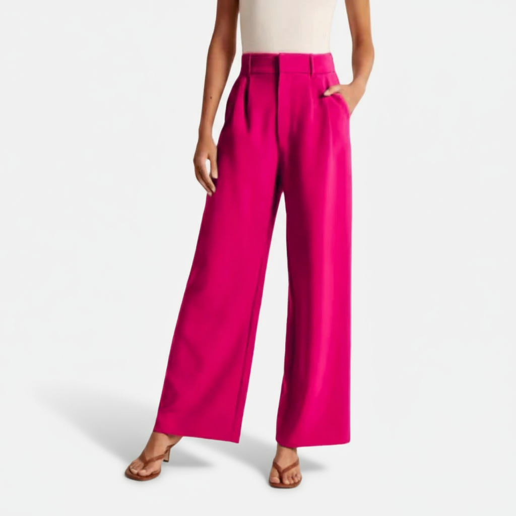 Dorevelle | Women’s High Waist Wide-Leg Trousers – Elegant Tailored Comfort