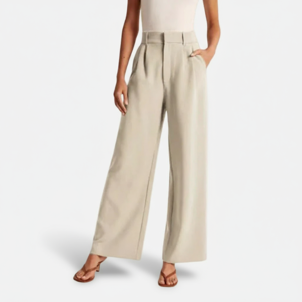Dorevelle | Women’s High Waist Wide-Leg Trousers – Elegant Tailored Comfort