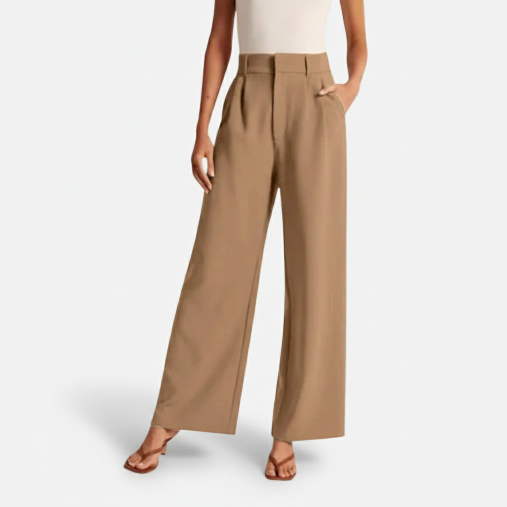 Dorevelle | Women’s High Waist Wide-Leg Trousers – Elegant Tailored Comfort