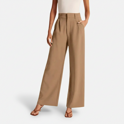 Dorevelle | Women’s High Waist Wide-Leg Trousers – Elegant Tailored Comfort