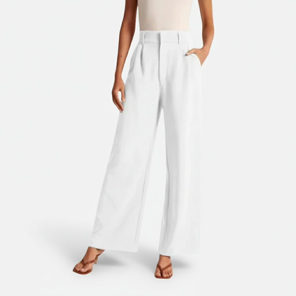 Dorevelle | Women’s High Waist Wide-Leg Trousers – Elegant Tailored Comfort