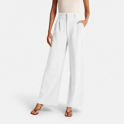 Dorevelle | Women’s High Waist Wide-Leg Trousers – Elegant Tailored Comfort