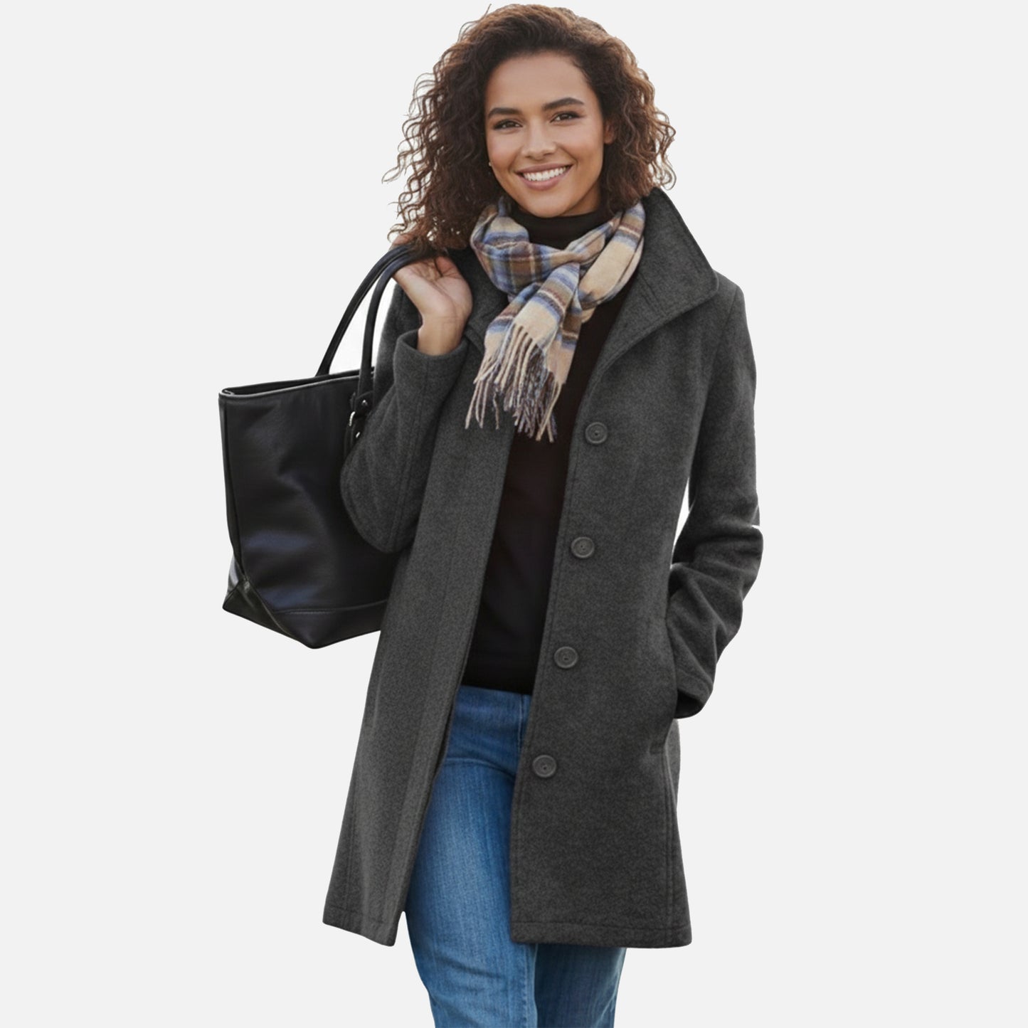 Dorevelle | Women’s Wool Blend Coat – Winter Timeless Grandeur