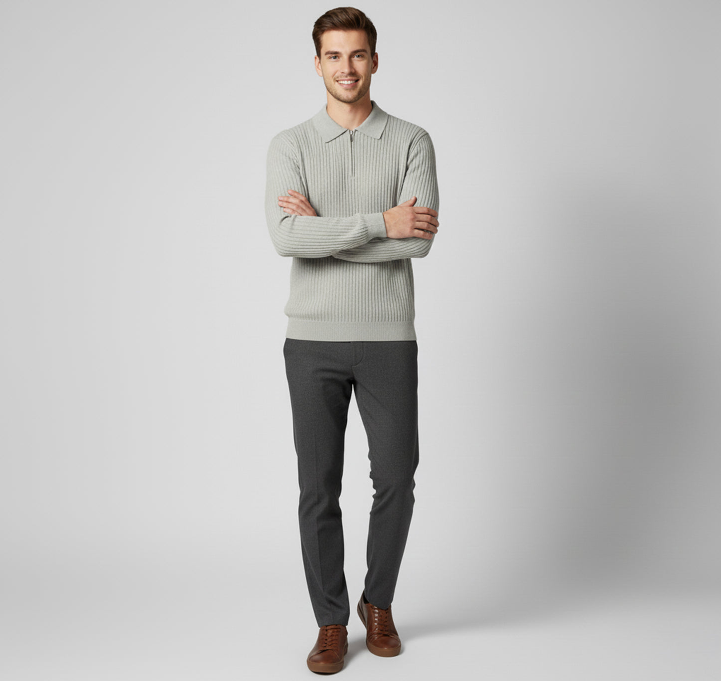 Dorevelle | Men’s Turtleneck Knit Sweater – Classic Refined Warmth